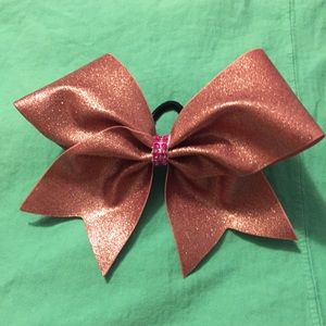 Jumbo Rose Gold Glitter Bow (Non-Flaking)